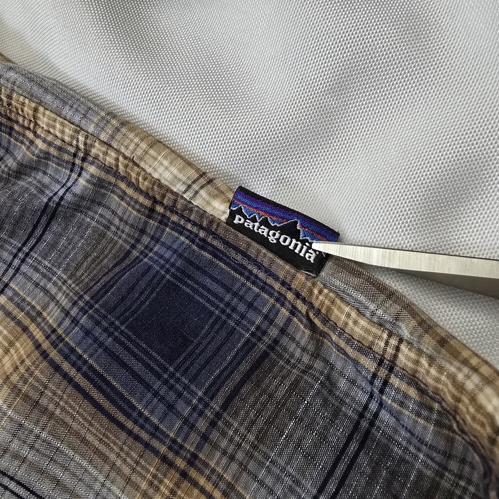 Patagonia Organic Cotton Western Plaid Cowboy Outdoor Causal Everyday Rodeo S - Picture 11 of 14